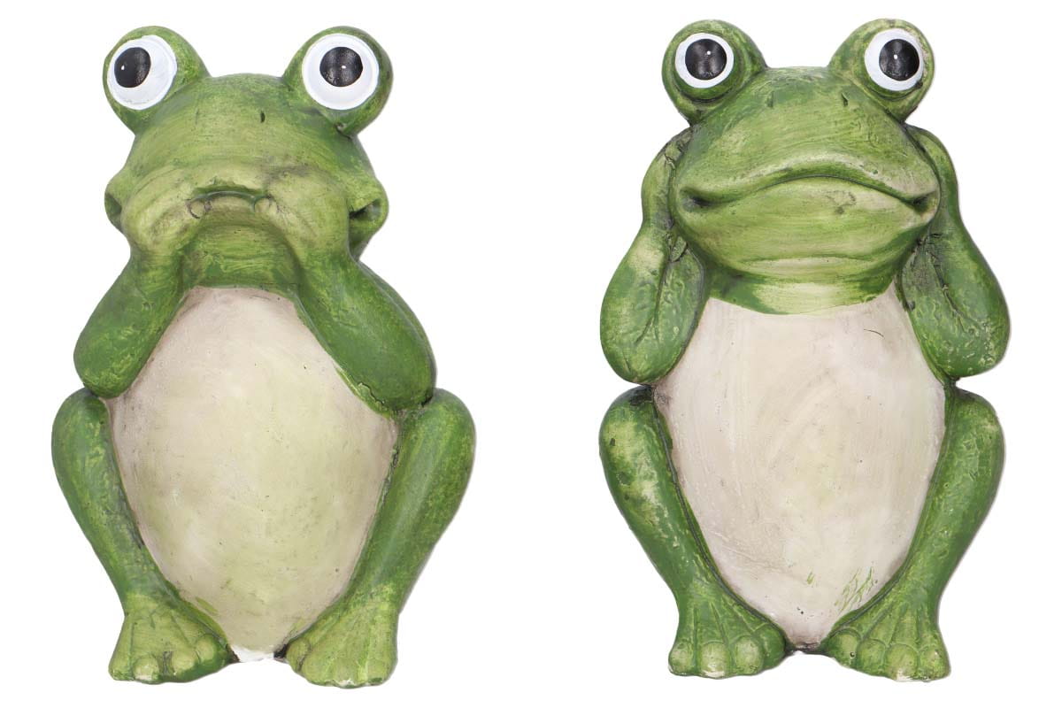 

Figurka ceramiczna żaba ozdoba ogrodowa 20cm 2szt