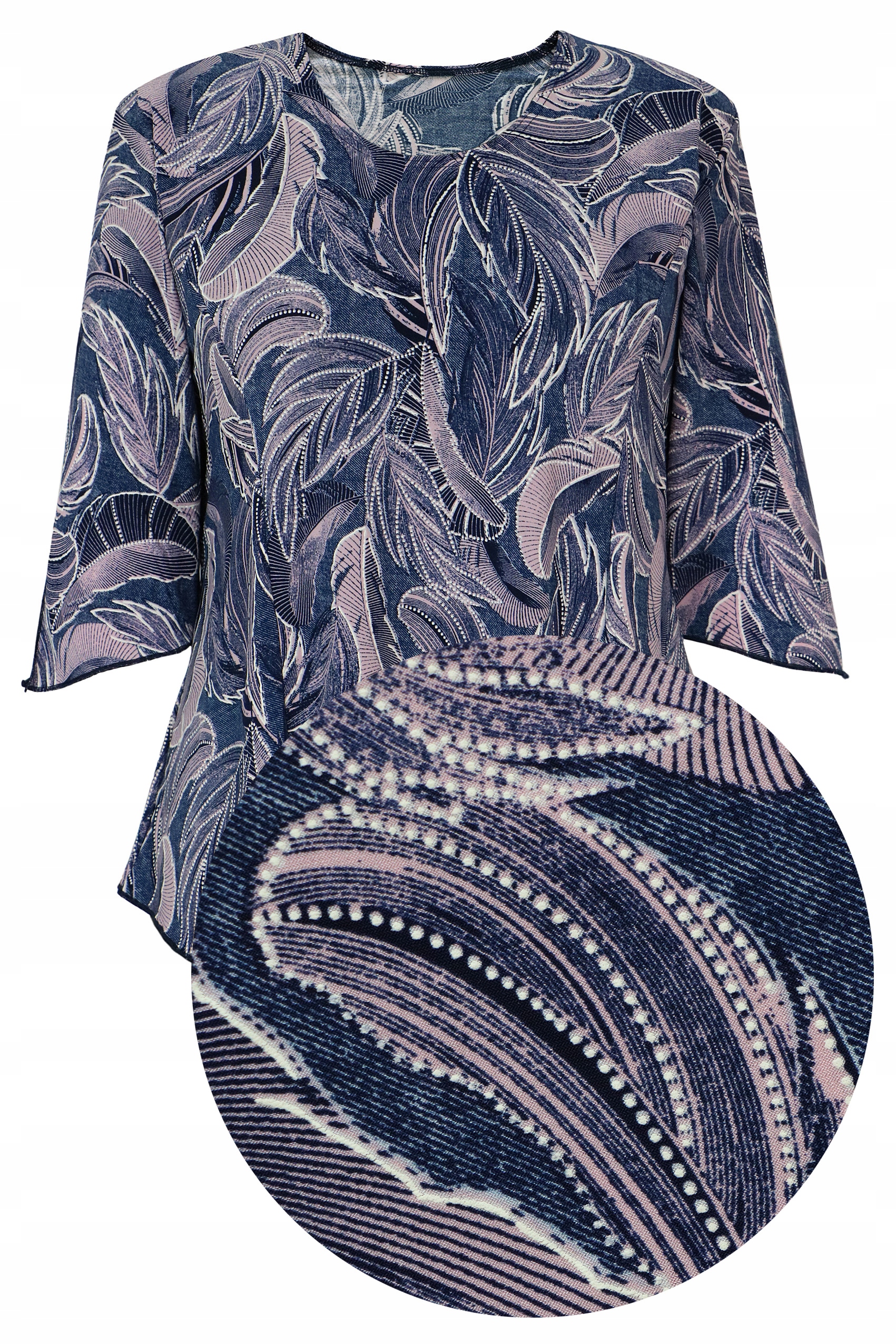 

Bluzka elegancka wygodna oryginalny wzór 5XL 56 58