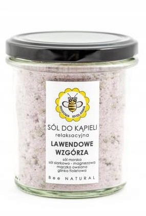 Miodowa Mydlarnia sól do kąpieli Lawendowe wzgórza