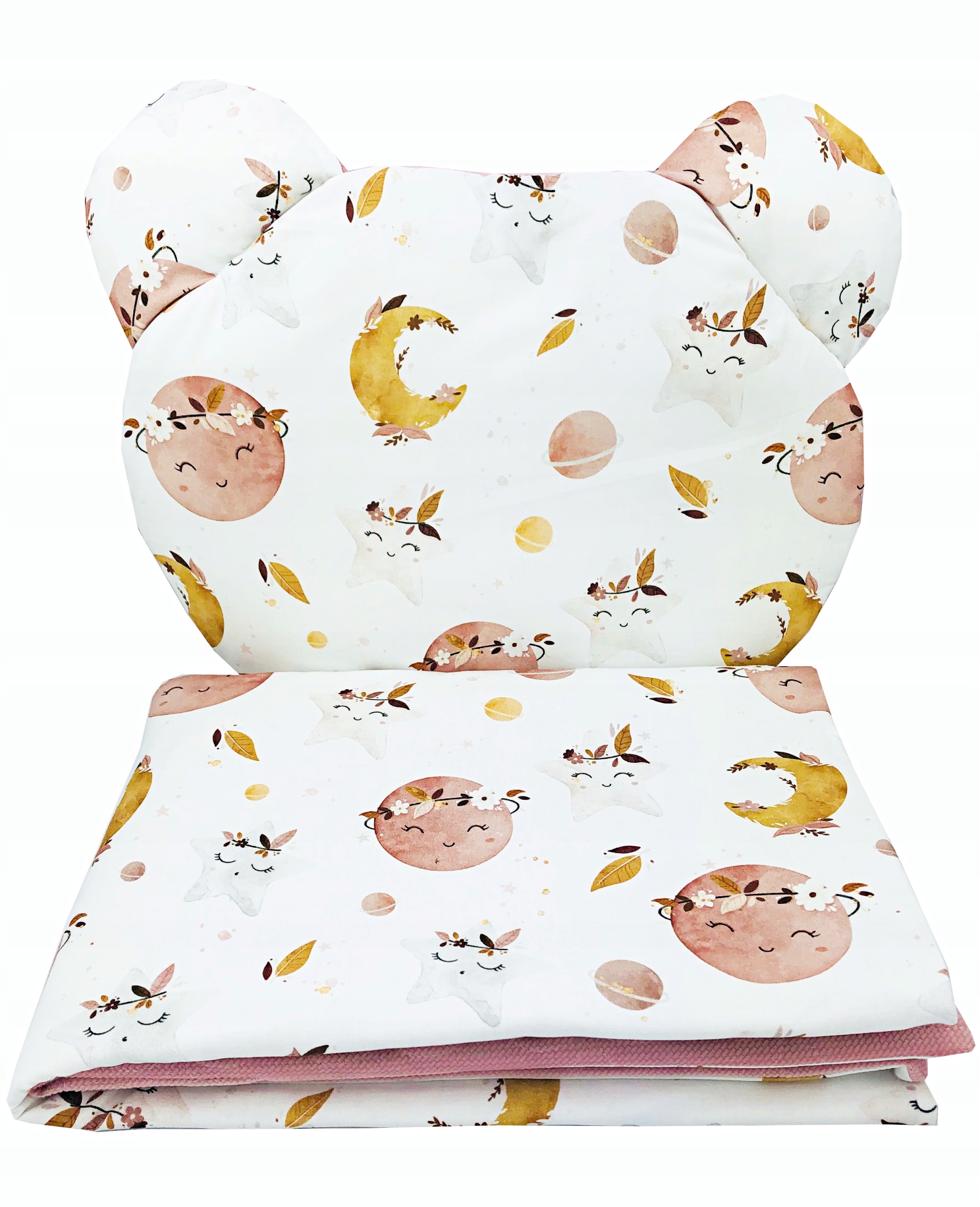 

Komplet kocyk+poduszka uszatka Boho space