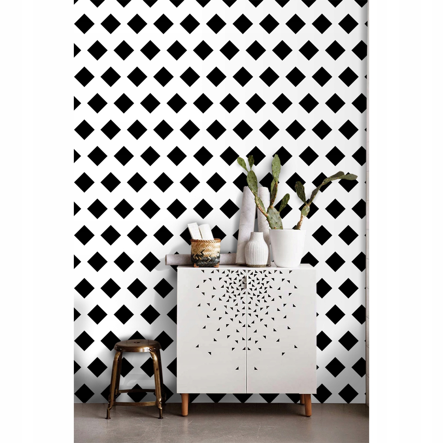 

Fototapeta Geometryczny czarno-biały wzór 250x250