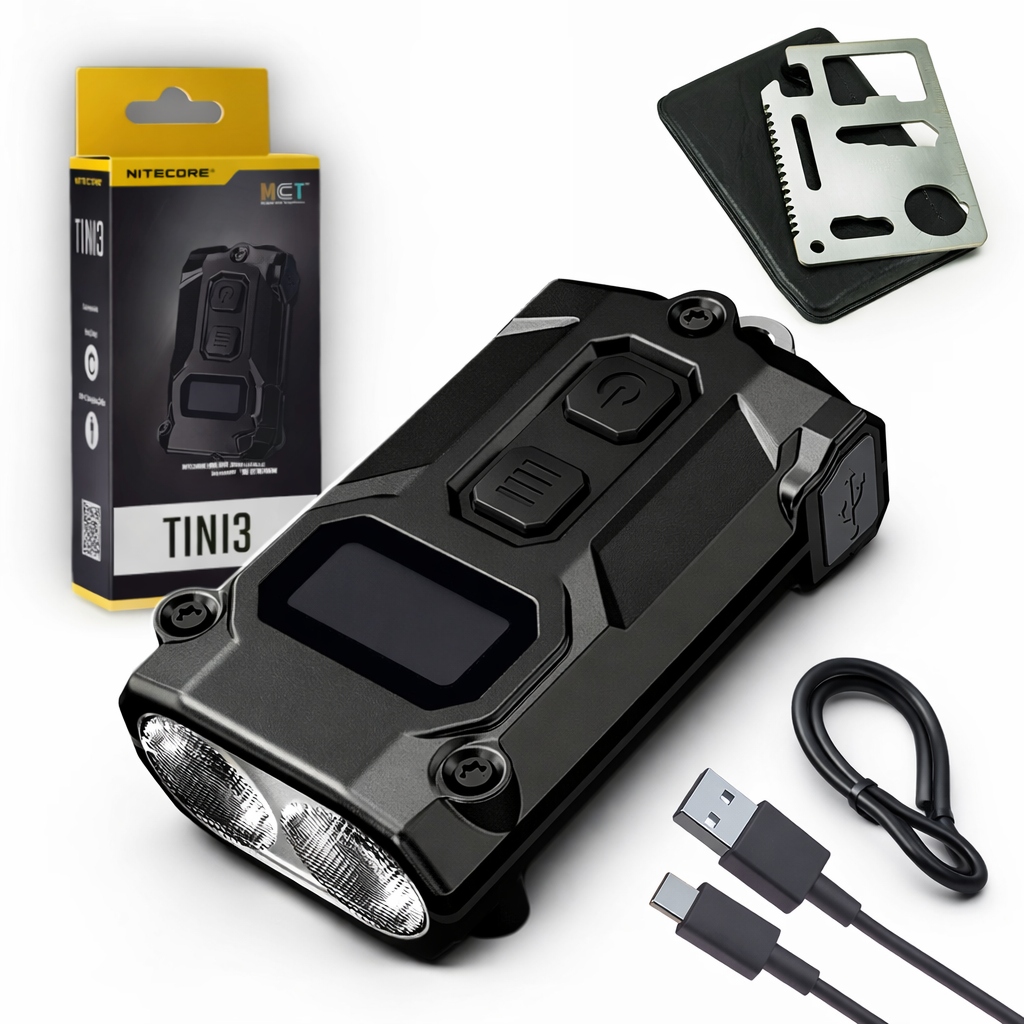 Latarka Nitecore Tini 3 Usb C 600 lm Led czarna kompaktowa Edc