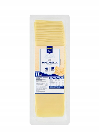 Levně Metro Chef Sýr mozzarella plátky 1 kg