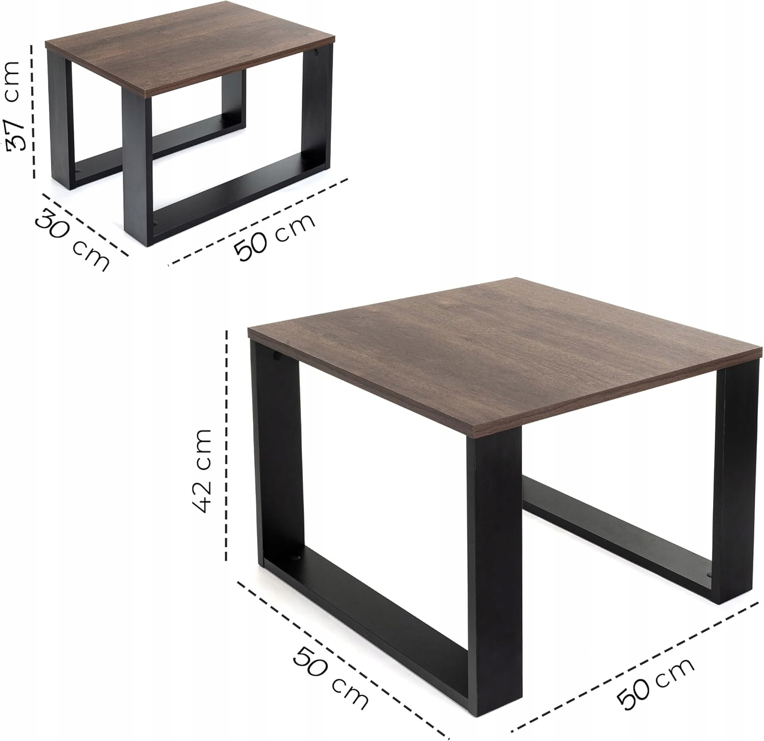 STOLIK KAWOWY ŁAWA ZESTAW STOLIKÓW STOLIKI LOFT EXCLUSIVE DĄB BROWN 2W1 XXL Marka Lehmann