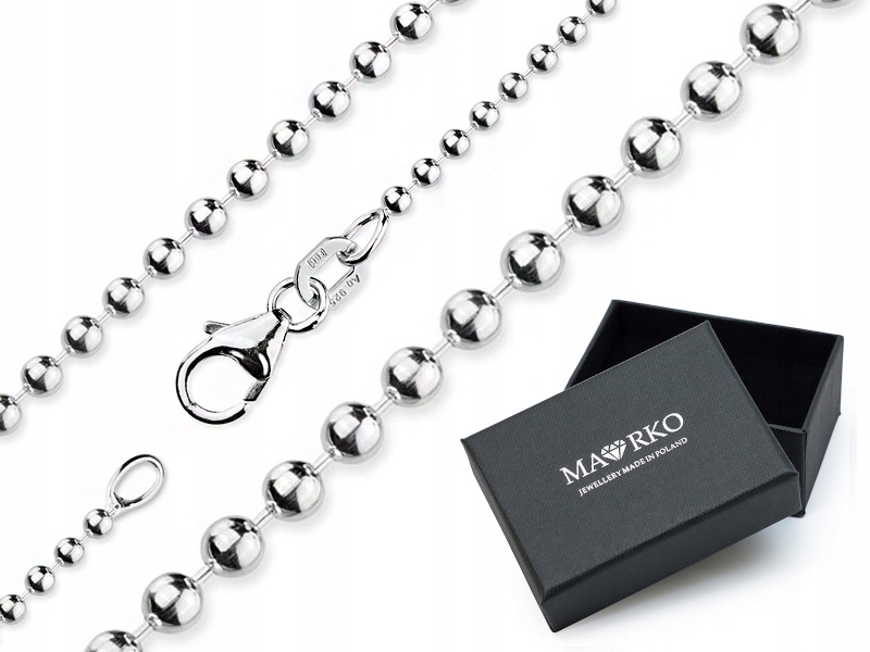 Stříbrný Řetízek Kulka na přívěsky 70 cm pr.925