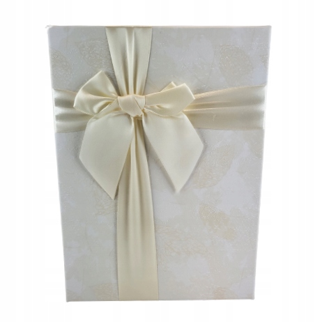 PUDEŁKO PREZENTOWE ECRU M 16X26X8CM