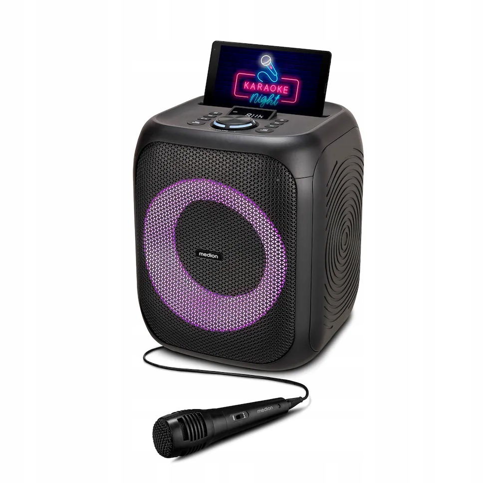 Přenosný Párty Reproduktor Bluetooth 50W Rms Karaoke Mikrofon