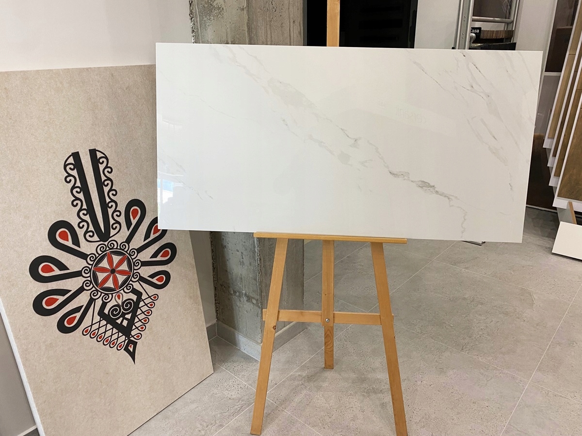 płytka 60x120 gres Carrara delikatna żyła light exclusive