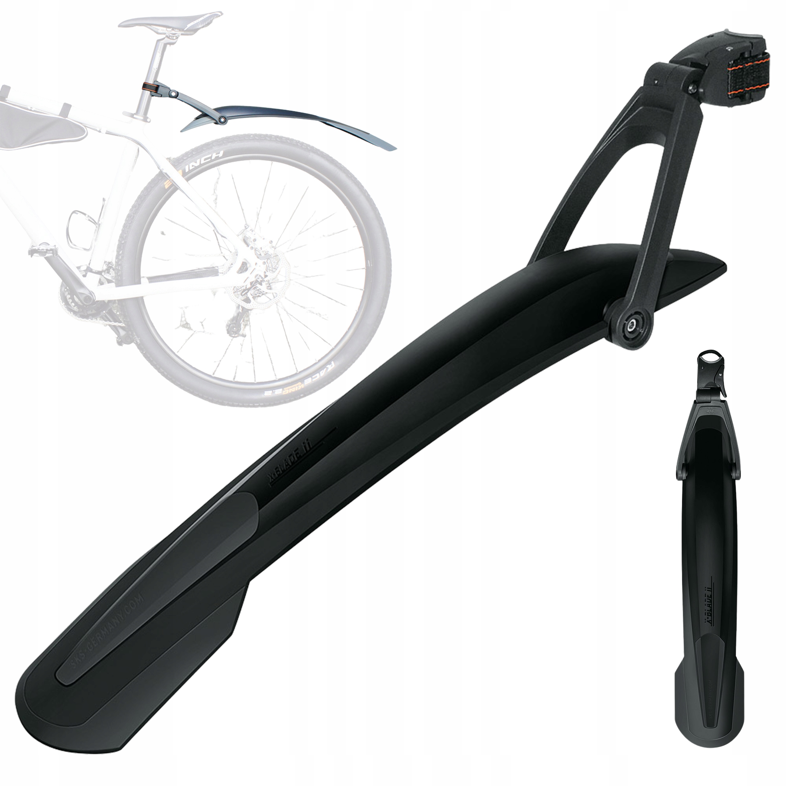 Błotnik Rowerowy Tylny Sks X-blade 29" Szybki Montaż Na Sztycę