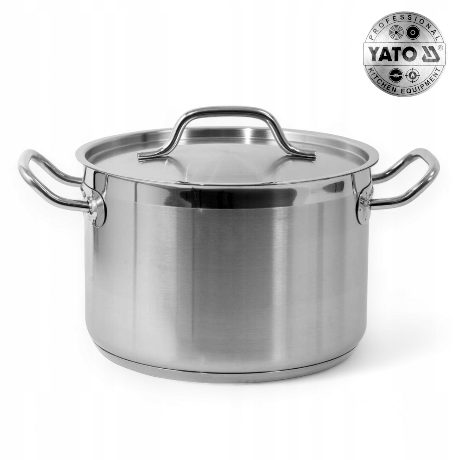 Garnek Średni Z Pokrywką Ze Stali Nierdzewnej 24X16XM 7,2L Yato