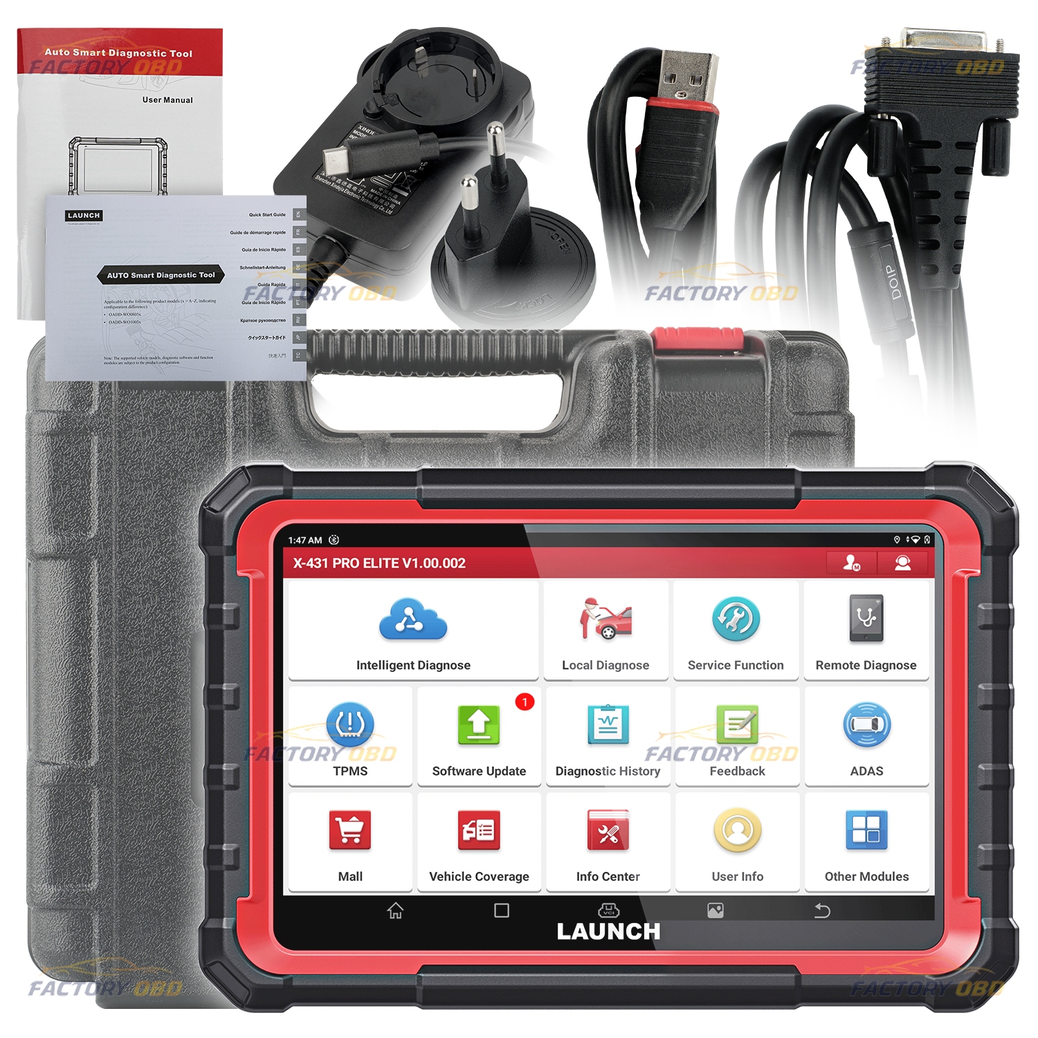 Profesionální diagnostické rozhraní X431 Pro Elite Launch j.PL OBD2