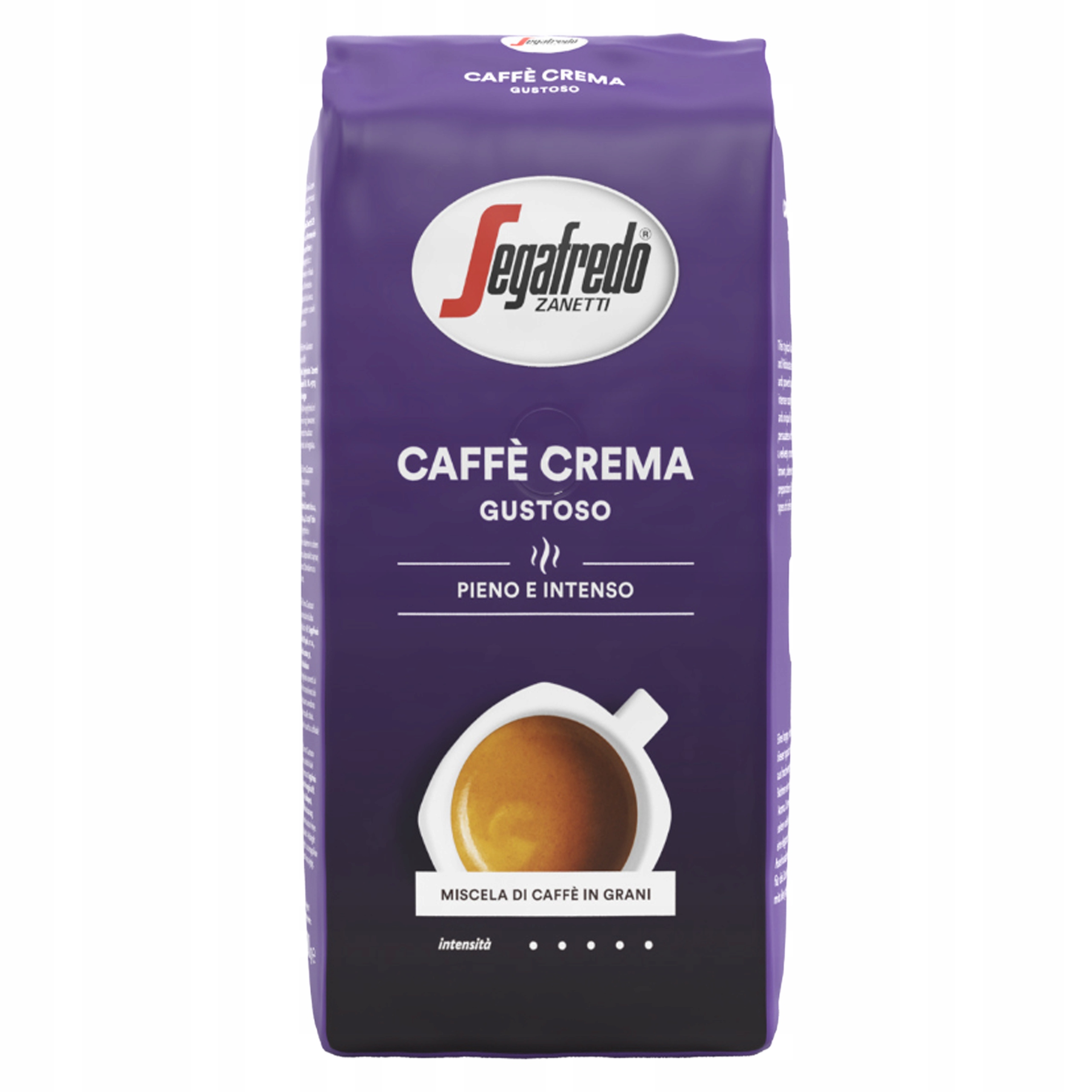 Levně Káva pražená zrnková Caffe Crema Gustoso Segafredo Zanetti 1 kg