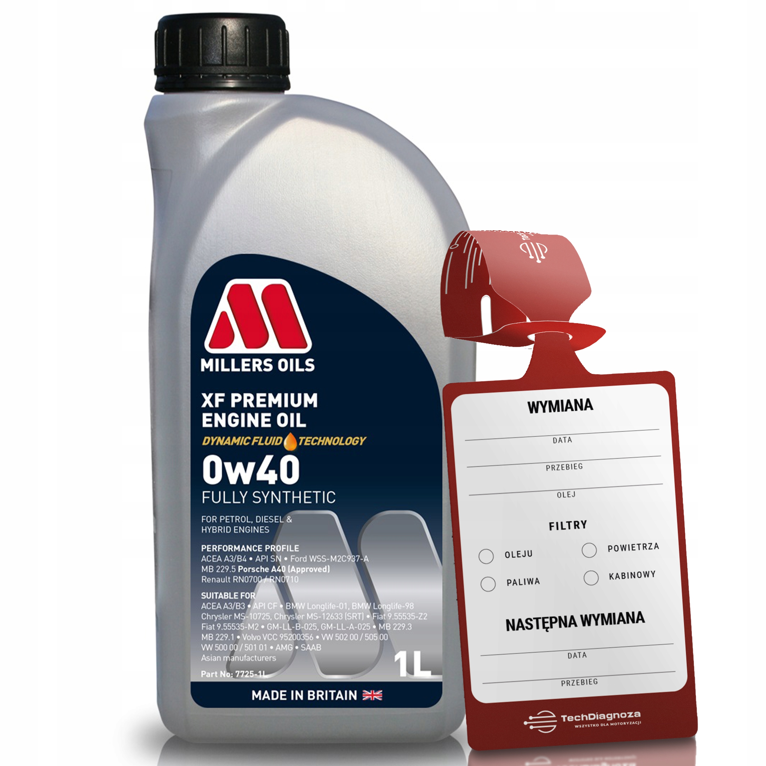 Millers Oils Xf Premium 0W40 1L