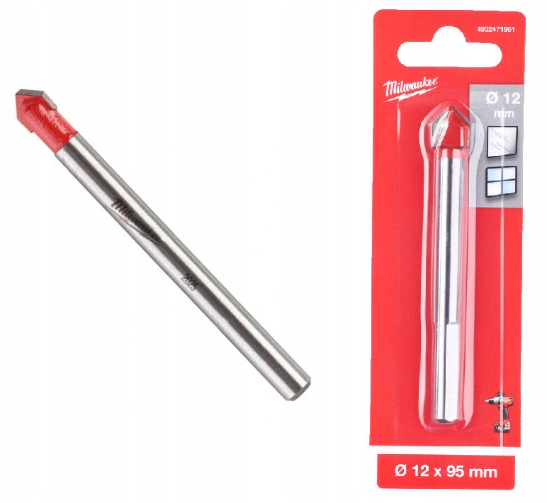 

Milwaukee Wiertło do szkła Ceramiki 12mm węglik