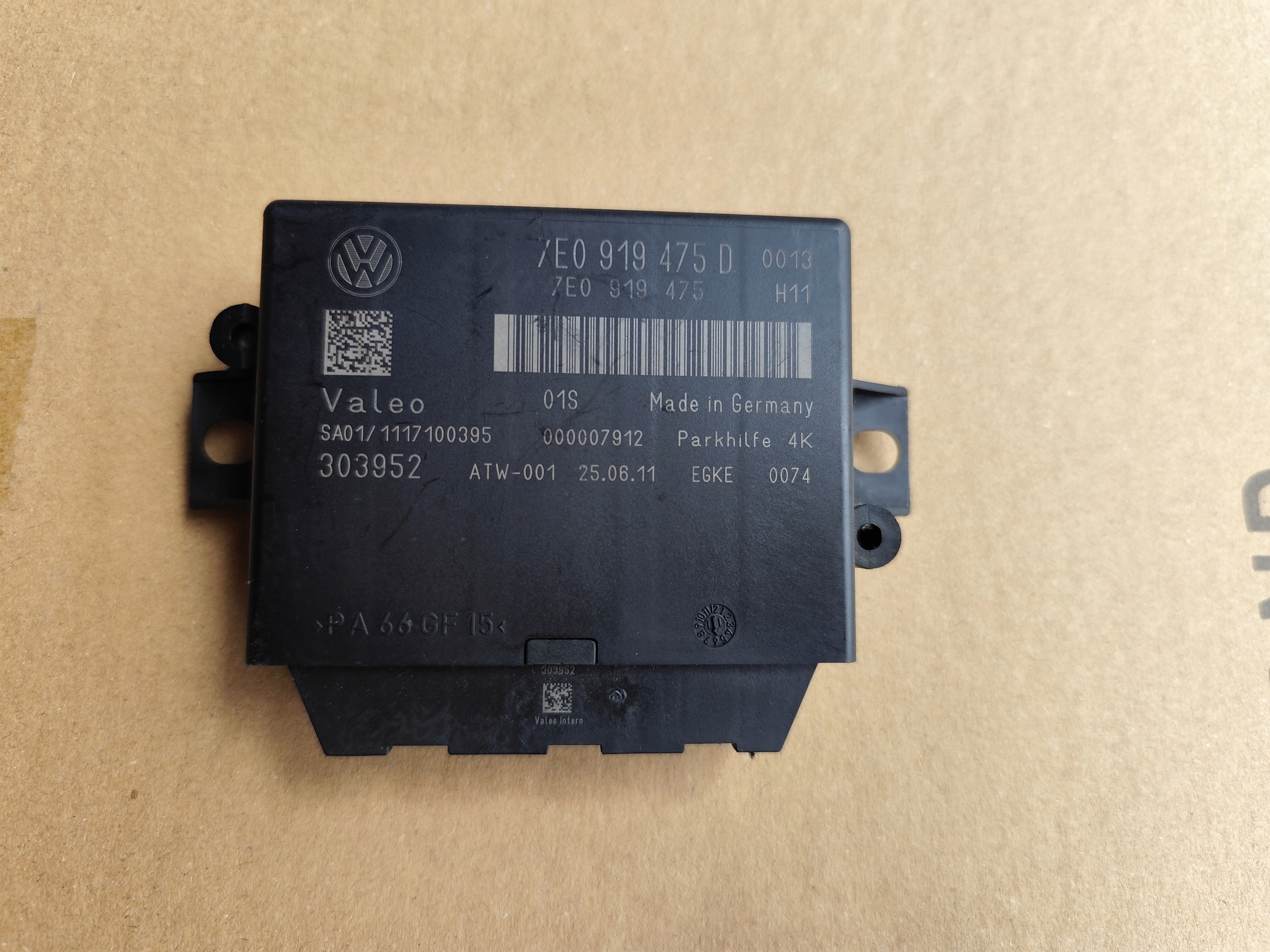 VW T5 LIFT modul Bedienteil PDC Parken heck 7E0919475D
