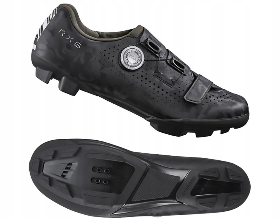 Buty wpinane w pedały Spd RX-6 Shimano RX-600 Mtb/gravel r. 46 Czarne