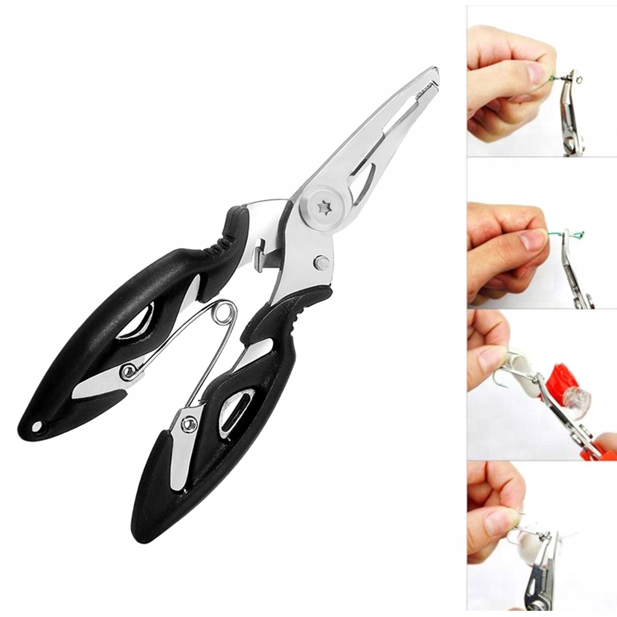 SZCZYPCE Nóż NOŻYCZKI Wędkarskie do PLECIONKI Żyłki WYHACZANIA RYB Haczyków Kod producenta Etuso-AKC001