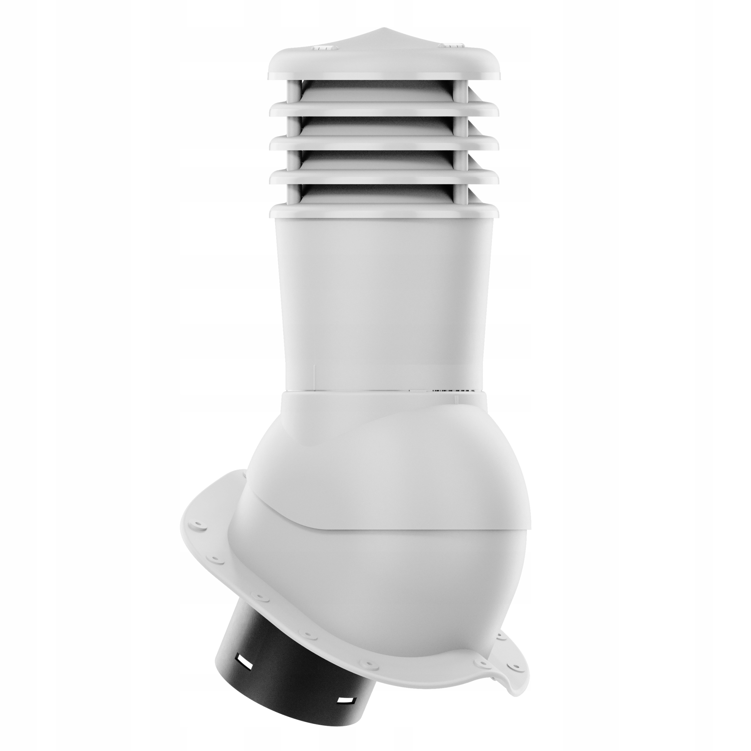 Ventilační komín Smart 150 plechová střešní krytina nezateplená Světle Šedá 7036