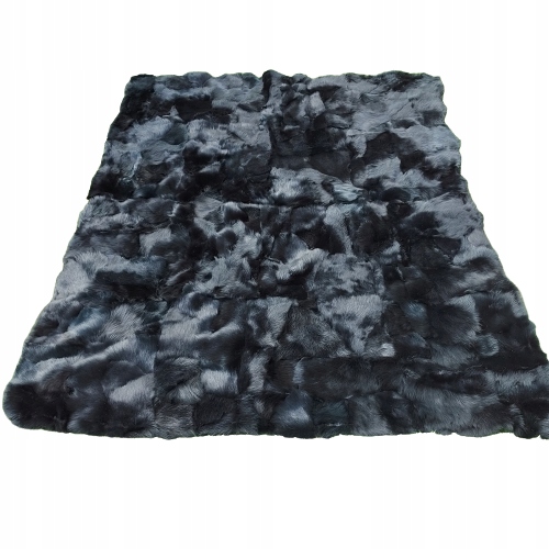 Koberec Prikrývka z ovčej kože Prírodná čierna Toscan