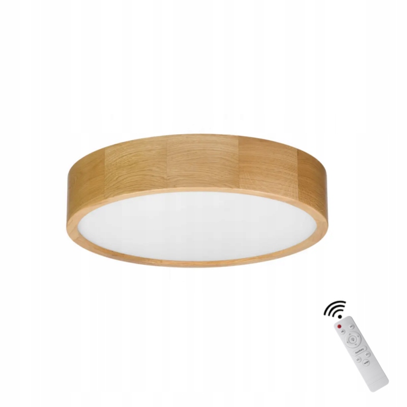 Stropná Lampa Stropné Svietidlo Led Dub Okrúhly Na Omietku Do Obývacej Izby S Pilotom 40 CM