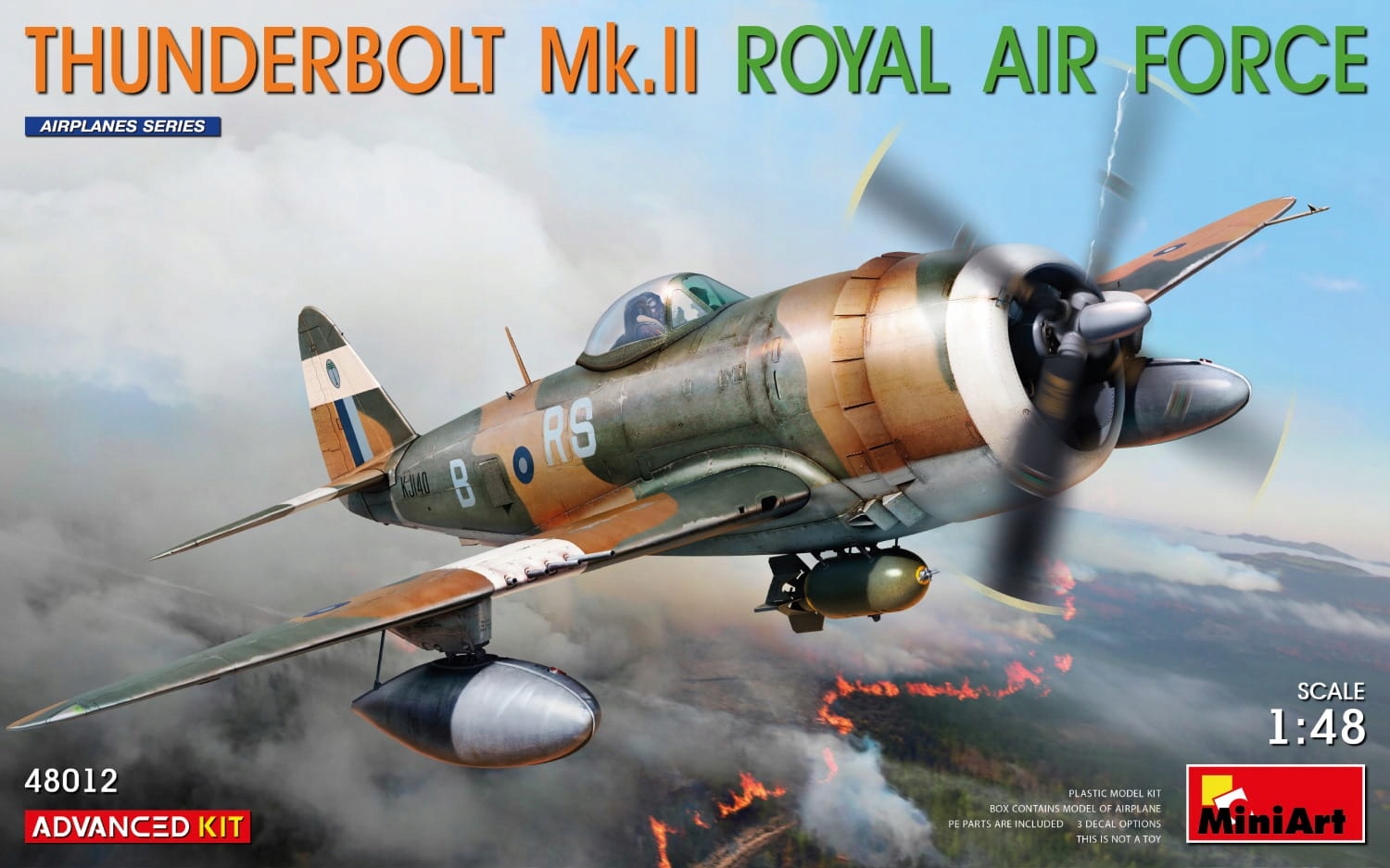 Thunderbolt Mk.ii. Královské letectvo. Advanced Kit 1:48 MiniArt 48012