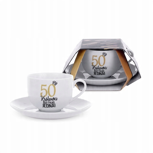 

na urodziny 50 dla kobiety filiżanka