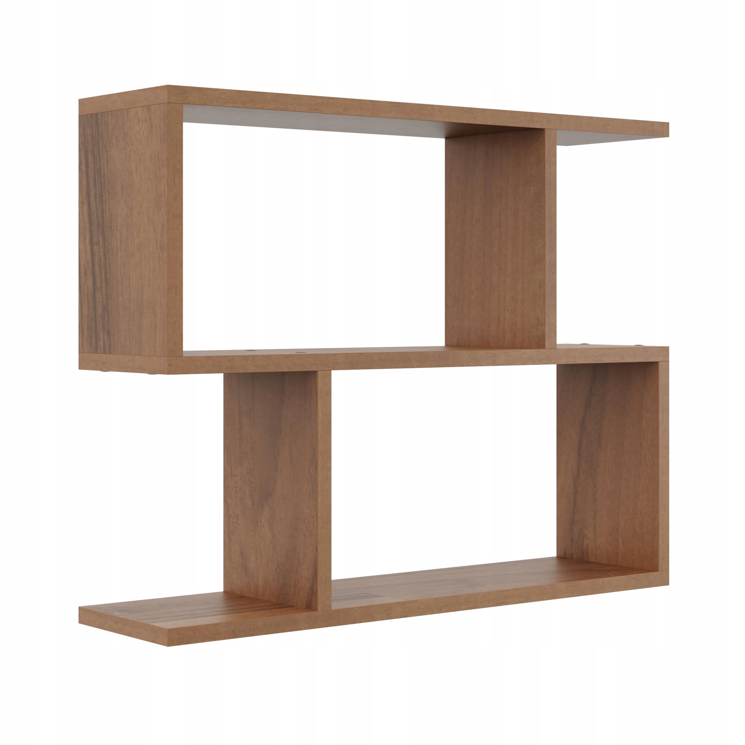 

Półka Wisząca do Salonu Regał Ścienny Orzech Nr 24