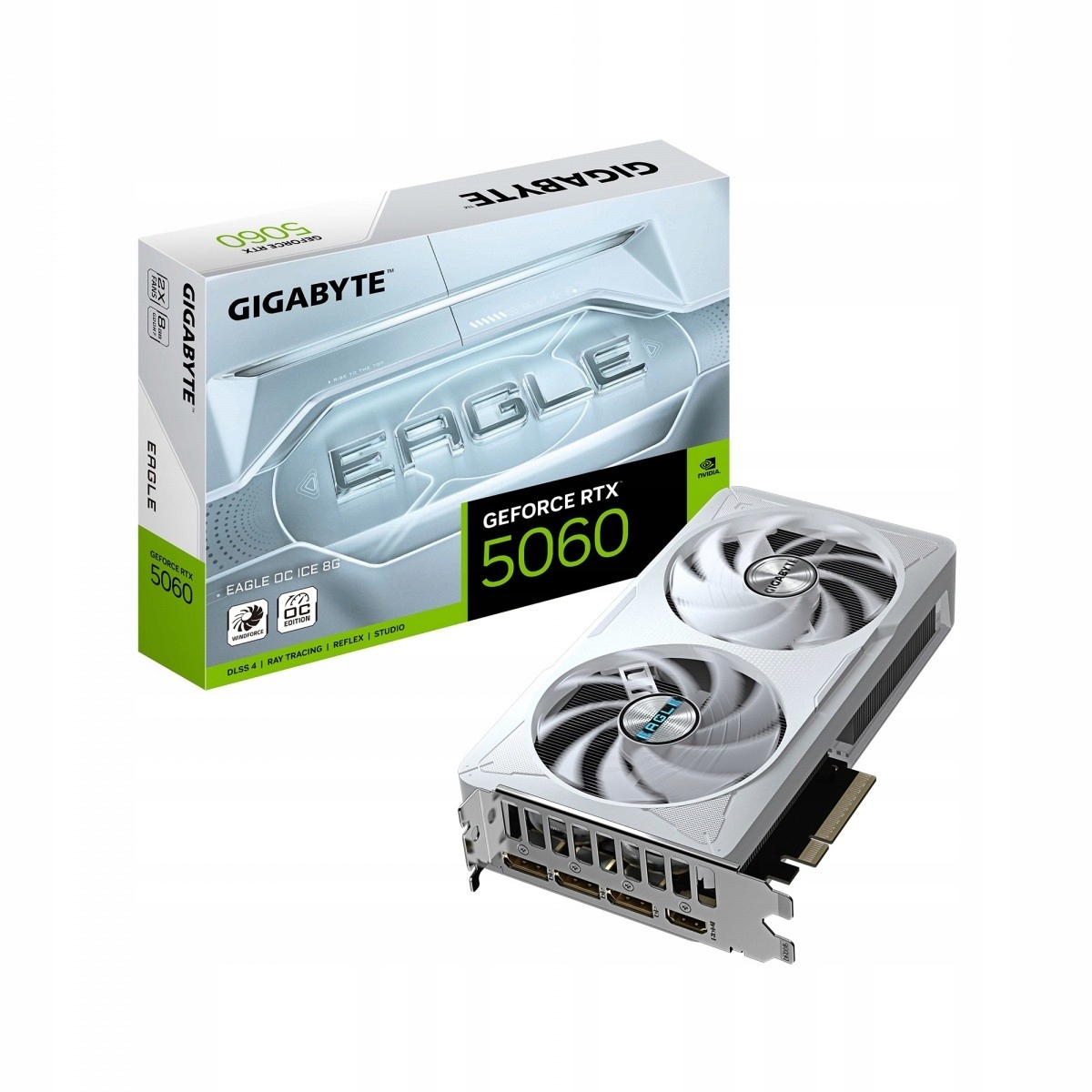 Gigabyte Grafická karta GeForce Rtx 5060 Eagle Oc Ice 8G GDDR7 3DP/HDMI
