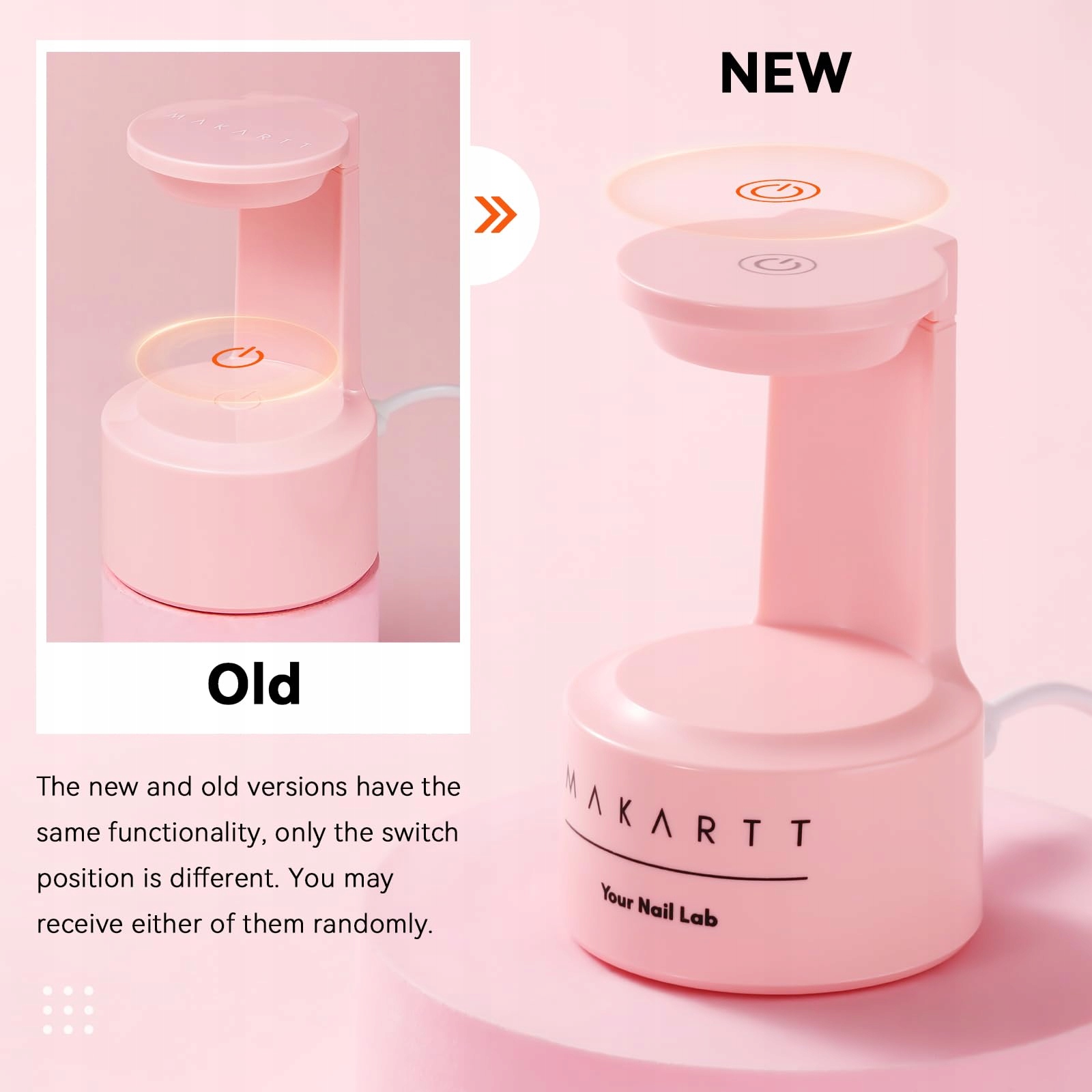 MAKARTT Mini 5W Różowa Lampa UV LED Do Paznokci Dla Początkujących — miniatura 2