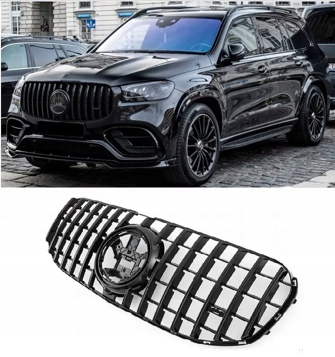 Gril Atrapa Mercedes Gls X167 W167 Amg Gt Panamericana Černý Nový