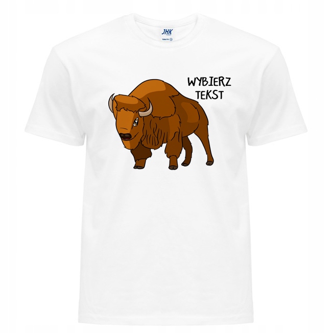 

Koszulka Męska T-shirt Zwierzęta Żubr Żubry S