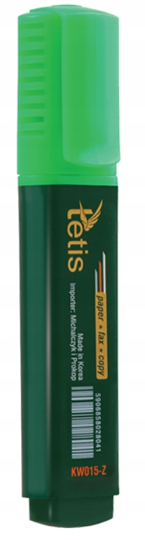 

Tetis Zakreślacz Płaski KW015-Z Zielony