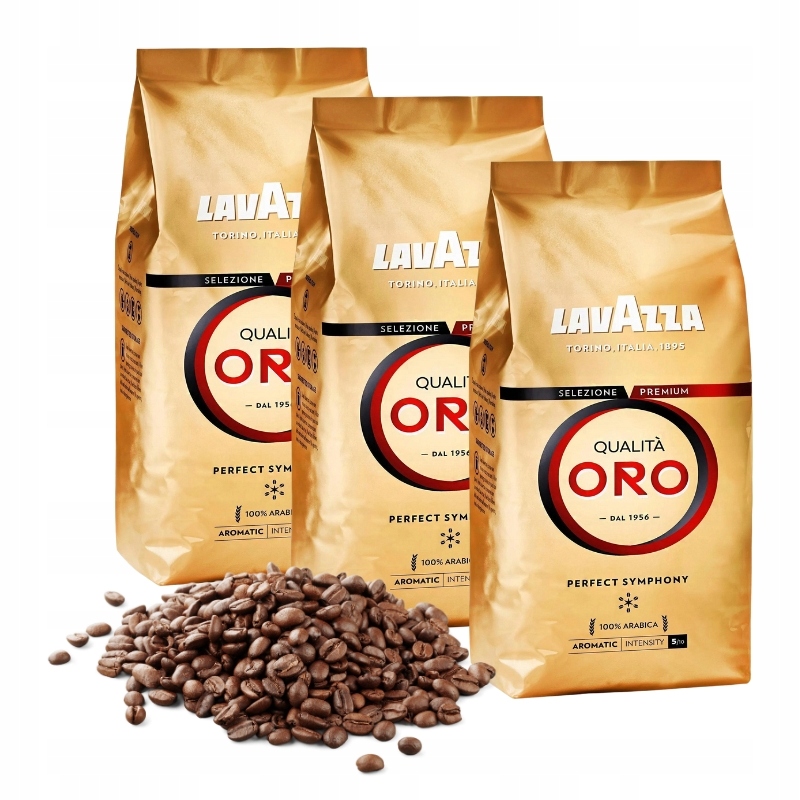 Levně Káva Lavazza Qualita Oro Zrnková 3x1 kg