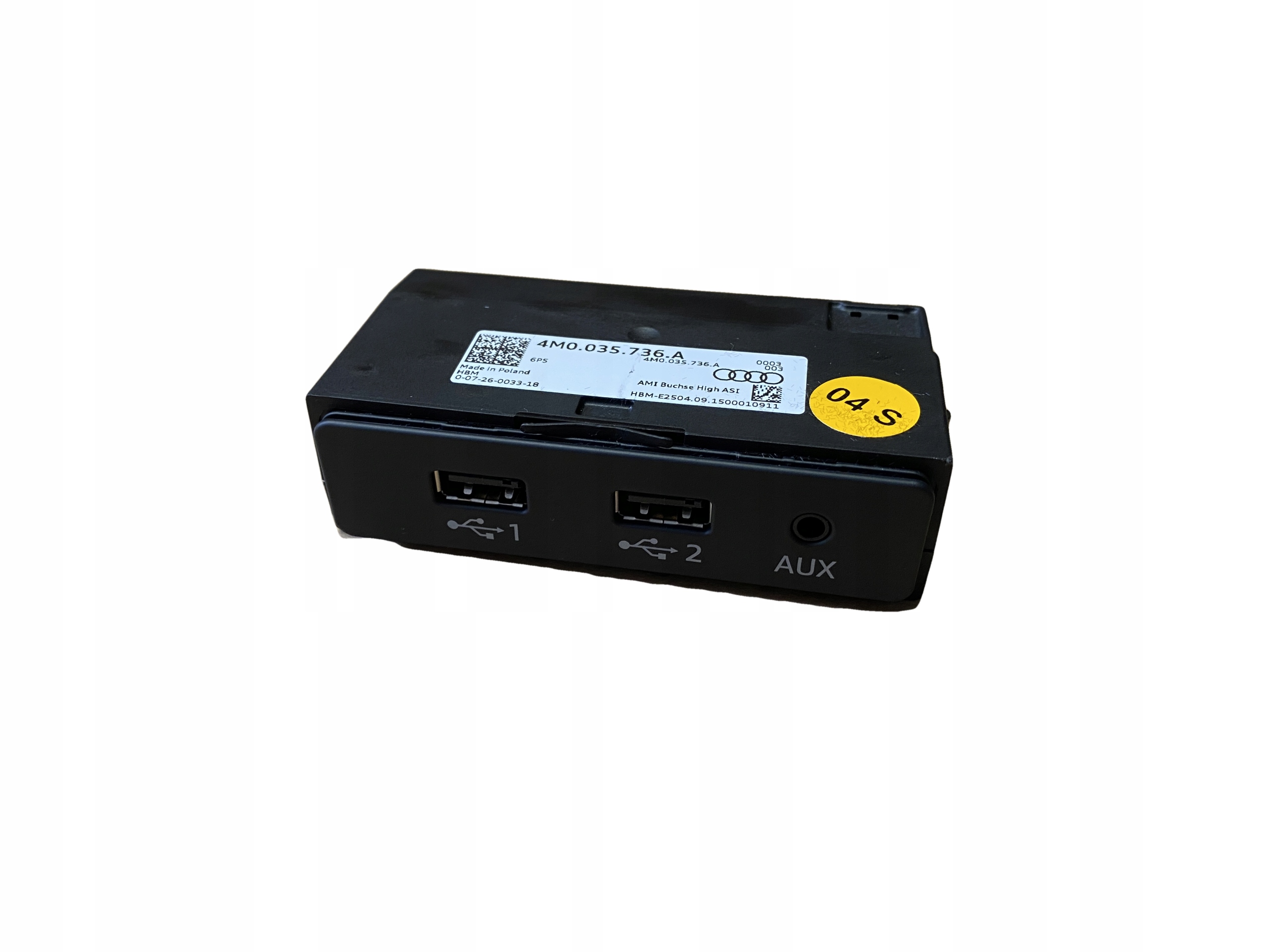 AUDI Q7 4M PORT USB AUX 4M0035736A