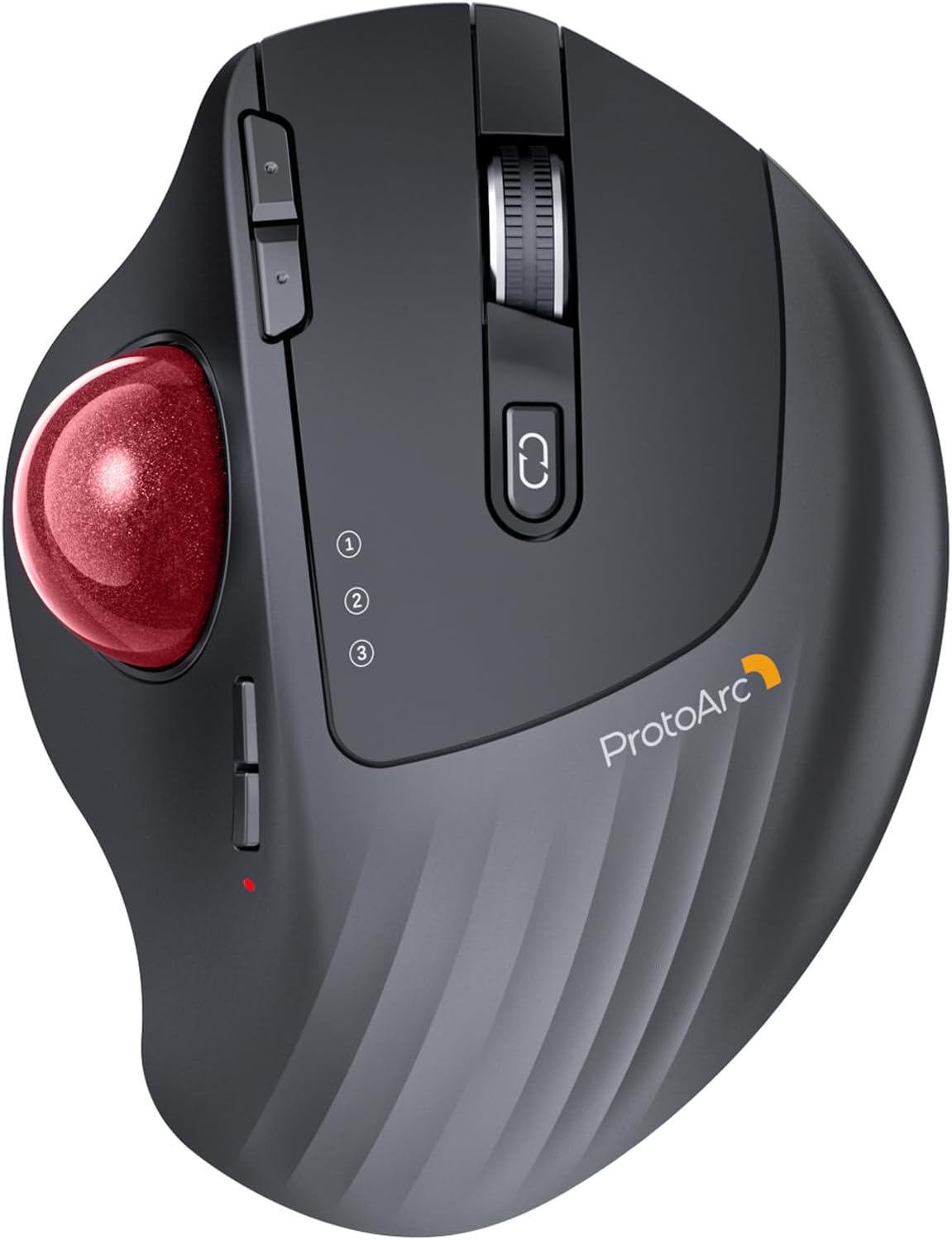 Mysz Trackball ProtoArc EM01 Nl Bluetooth 2.4G Ergonomiczna Dpi, Red