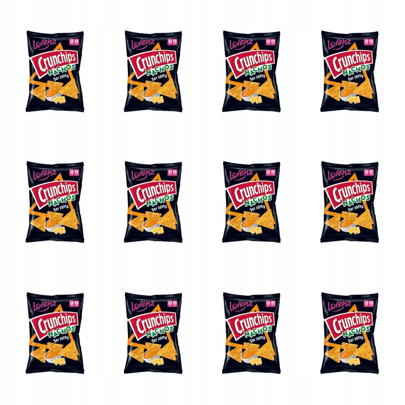 Crunchips Nachos Žlutý sýr 100 g X12