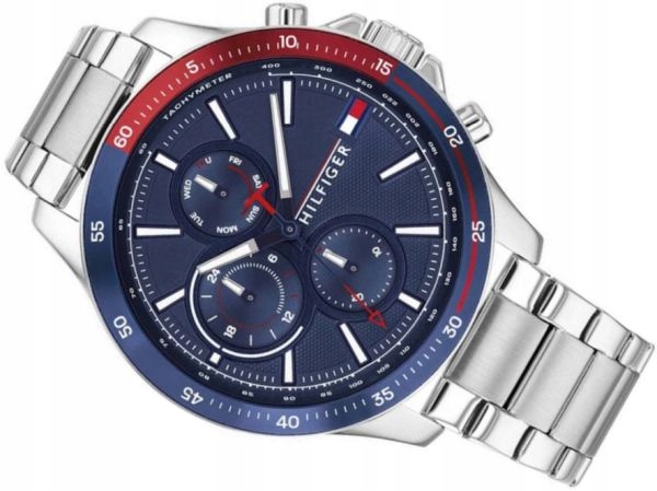 Pánské Hodinky Tommy Hilfiger 1791718 Originál Chrono Bank Box