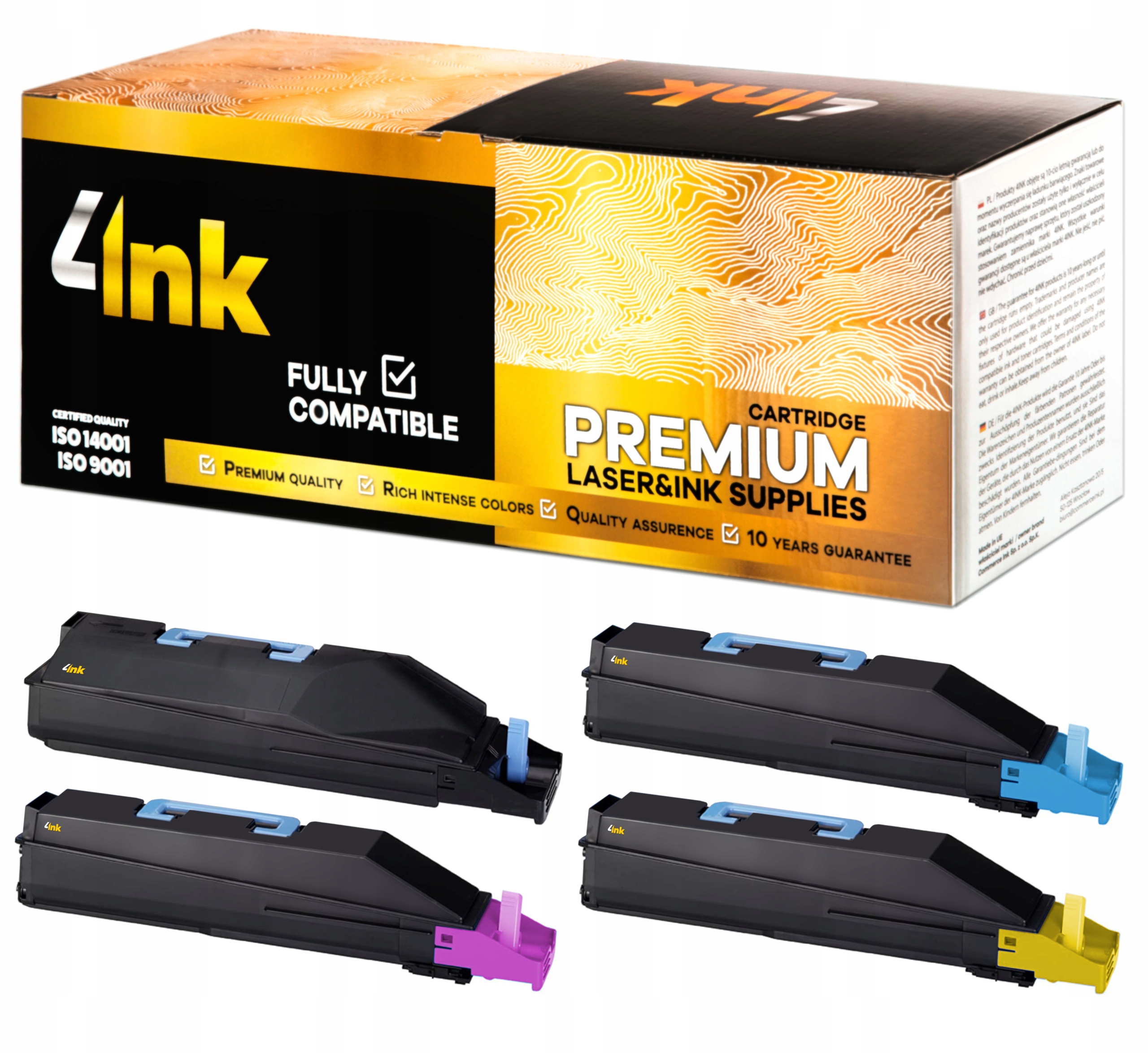 4x Toner TK-865 Pro Kyocera TASKalfa 250ci 300ci XL