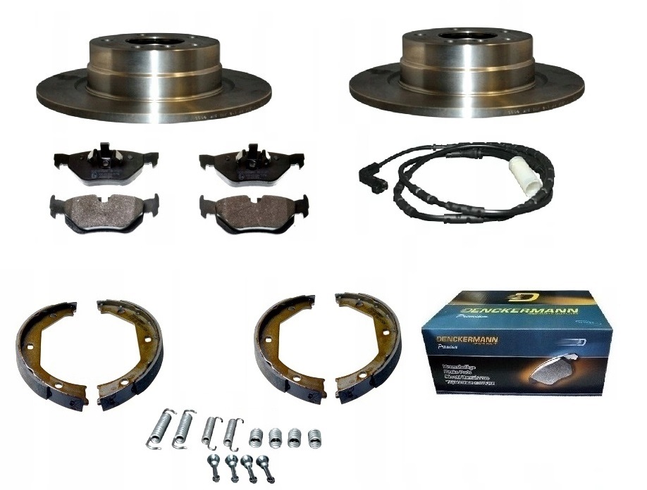 Kotouče čelisti Bmw 3 E90 E91 1 E81 E87 Zadní 280 mm x 10 mm systém Ate