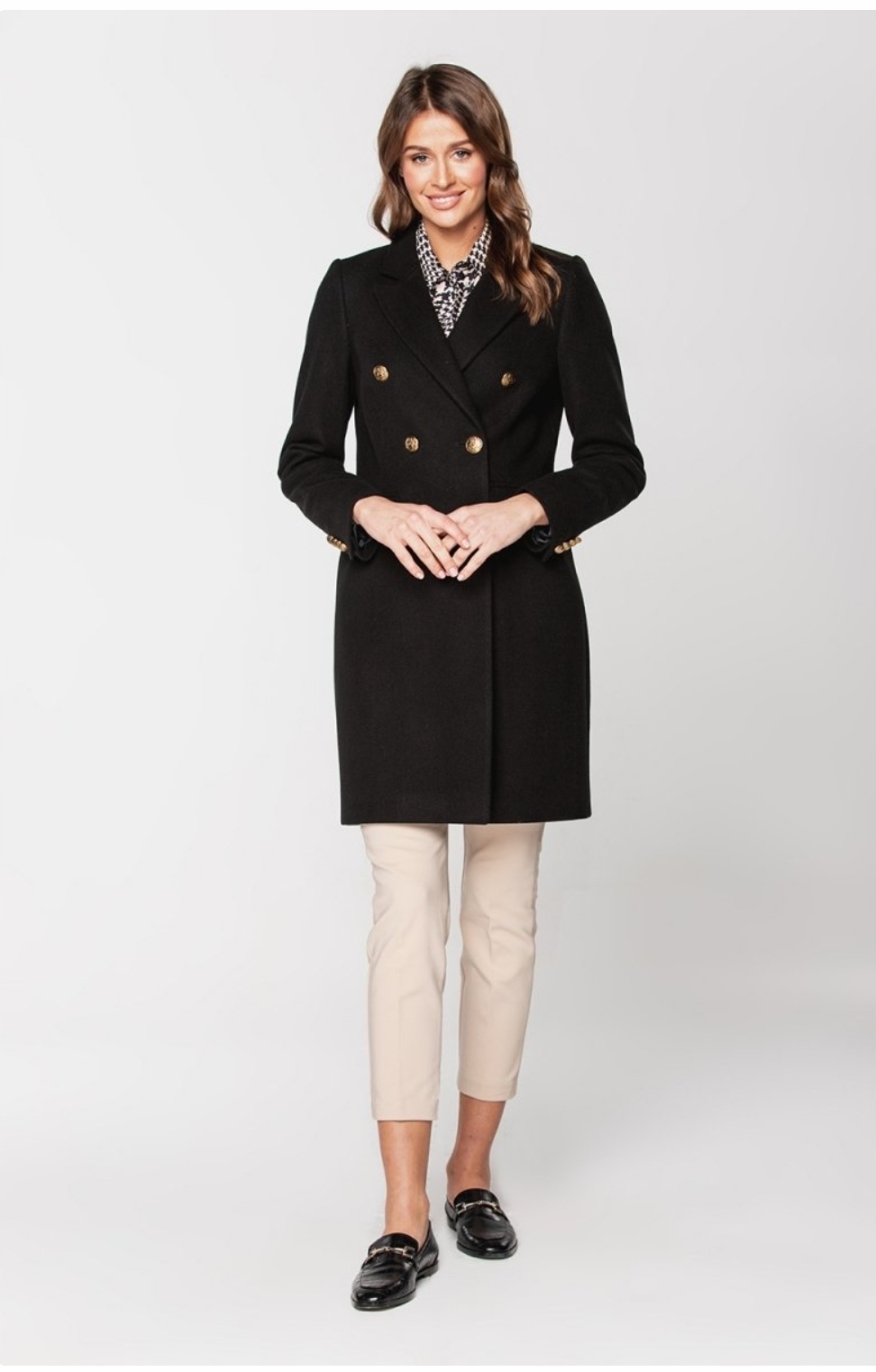 Passero dámský kabát černý na jaro a léto klasický bez kapuce Stella vel. 40