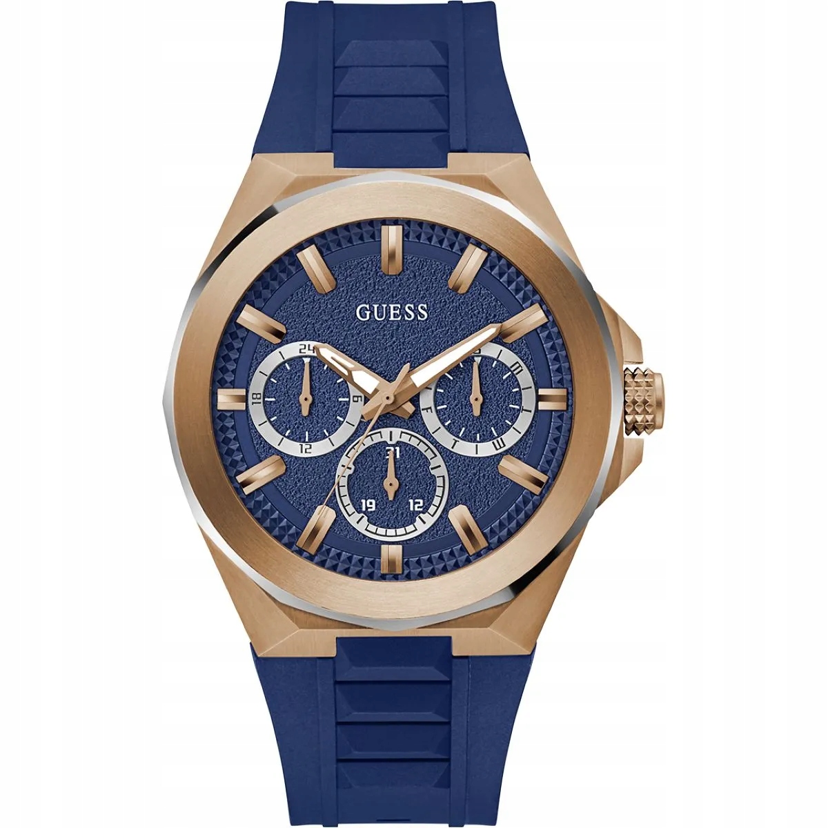 Guess Dashboard GW0799G2 pánské hodinky tmavě modré s páskem