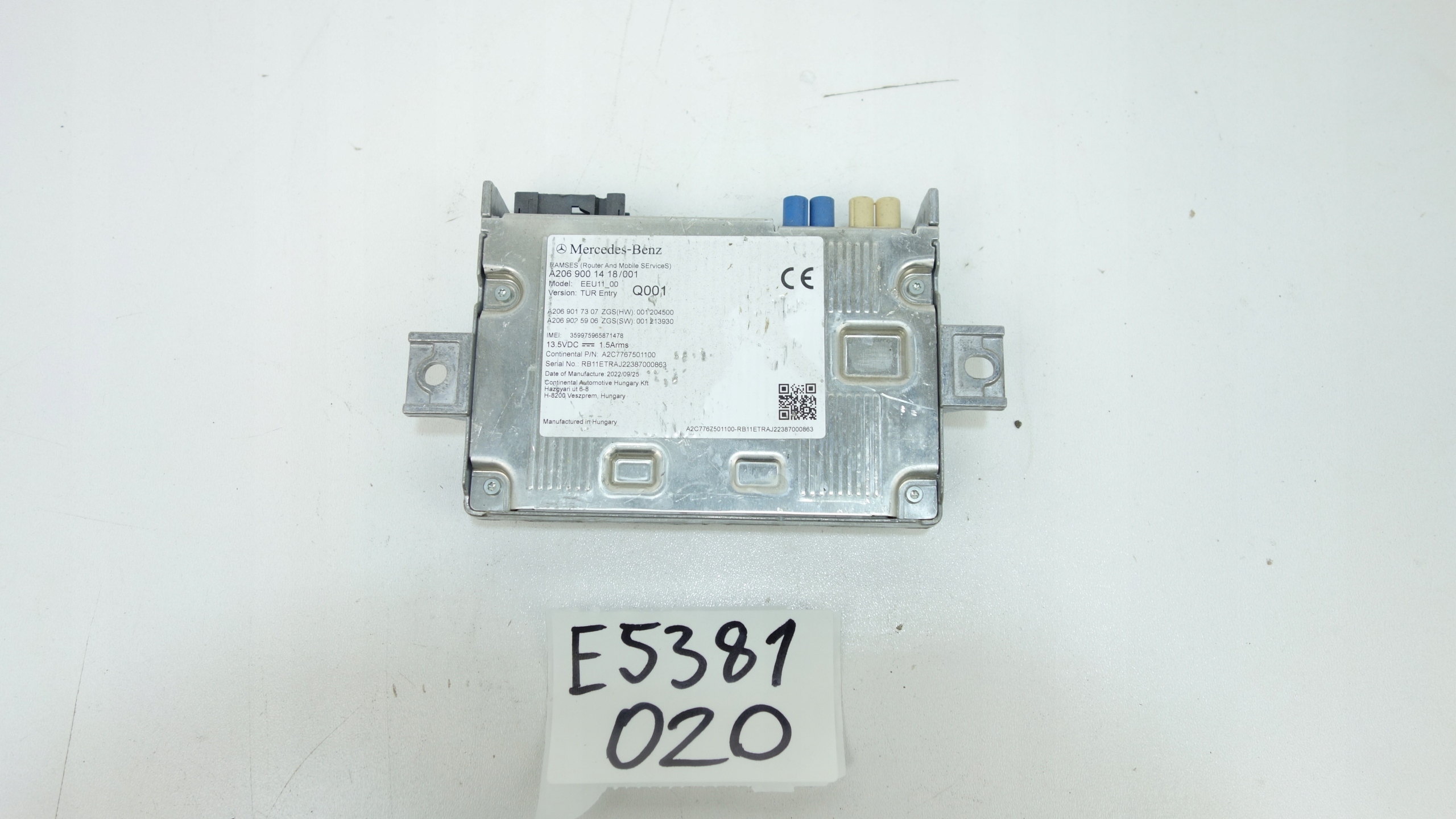 module control unit MERCEDES C W206 2021- A2069001418