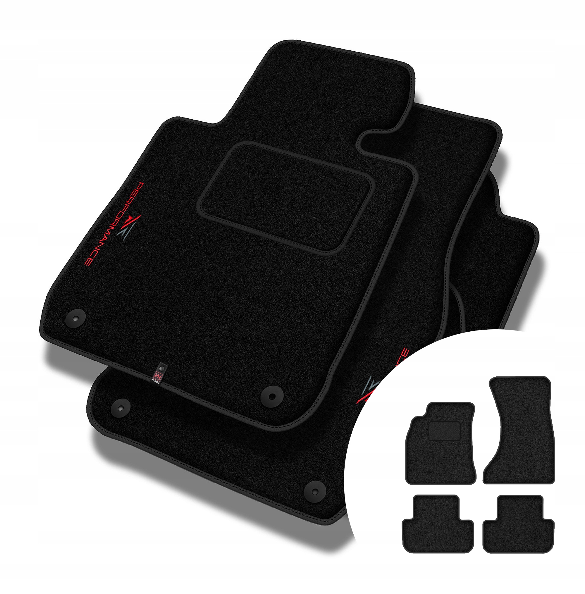 Velurové koberce Performance pro Audi A4 B8 2008-2015