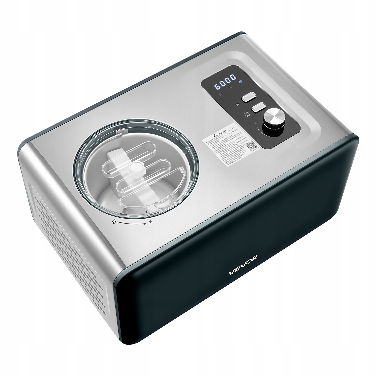 Automatický Zmrzlinový Stroj Vevor 1 5 L S Vstavaným Kompresorom 150 W
