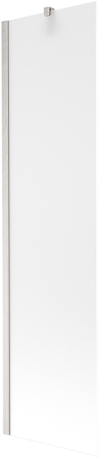 Mexen Next vanová zástěna jednokřídlá 50 x 150 cm, mat, kartáčovaný nikl