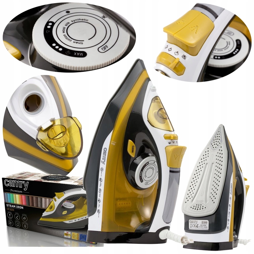 

Ceramiczne Żelazko Parowe Moc 3000W Camry CR5029