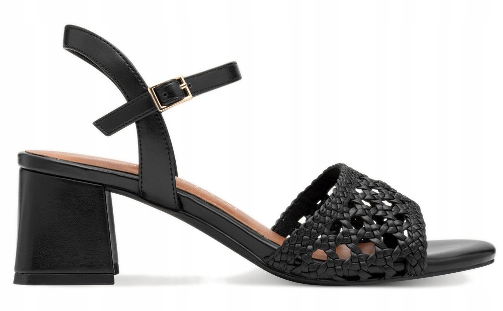 Marco Tozzi černé dámské elegantní sandály z ekologické kůže 41