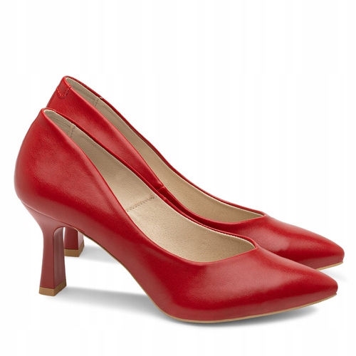 Brilu Polskie Klasyczne Szpilki Kirsty Czerwone 37