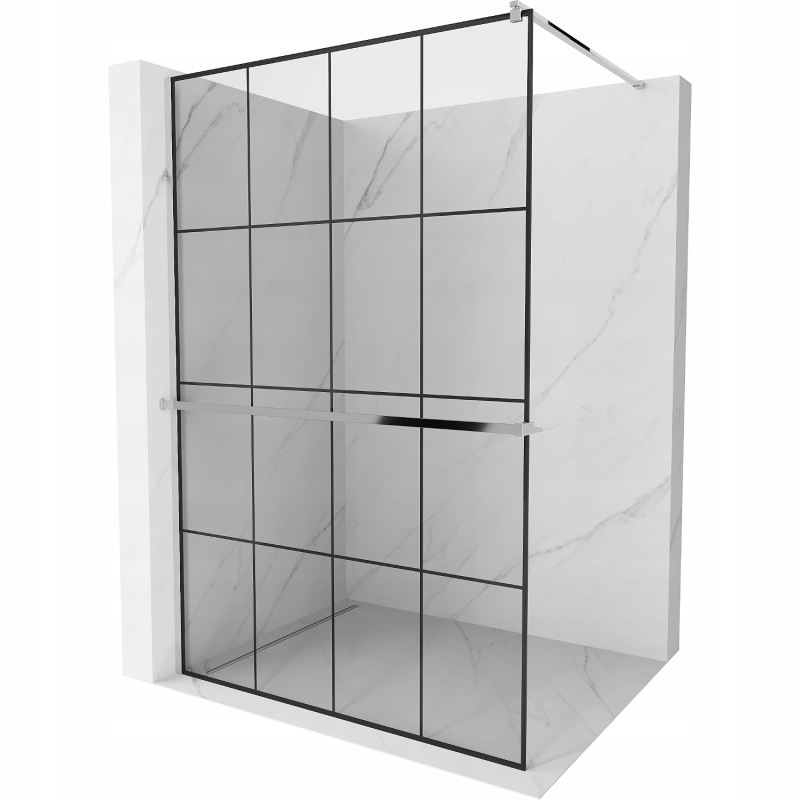 Mexen Kioto+ sprchová zástěna 140 x 200 cm, Chrom