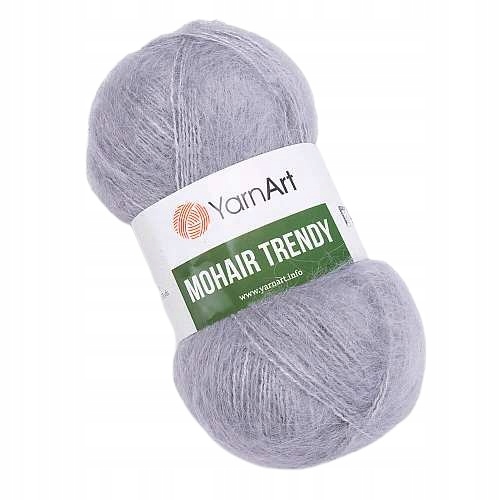 YarnArt Mohair Trendy 113 popielaty